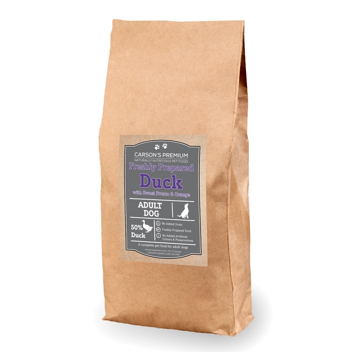 Raw Grain Free Duck And Vegetable Delicious Dog Meal Reference: Adult Duck Sweet Potato Orange Carson S Premium Grain Free
